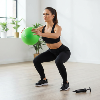 Míč rehabilitační yellowSPORT GymBall Overball 22-25 cm s pumpičkou
